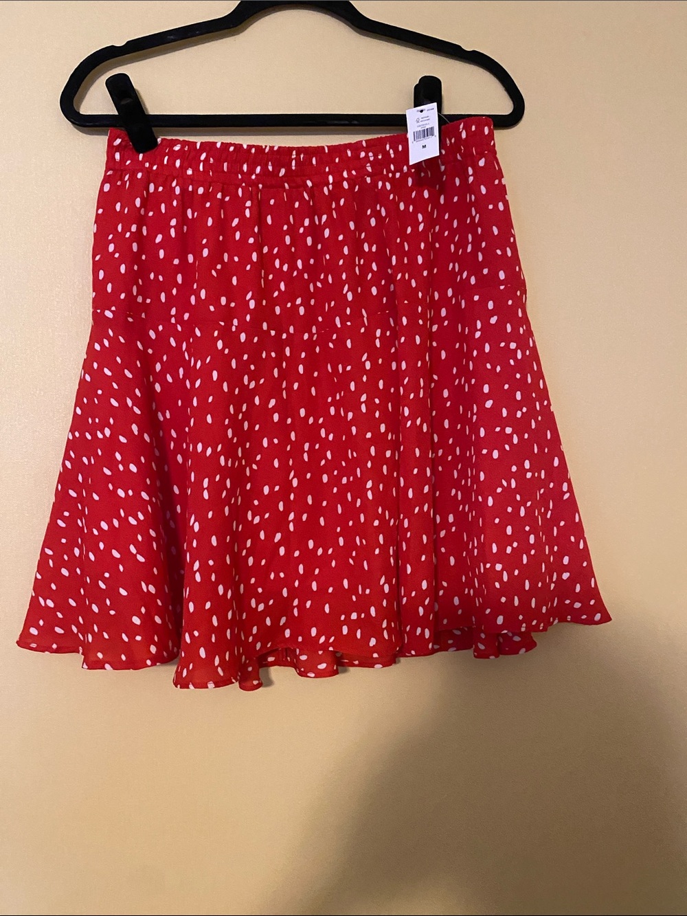Banana Republic Factory Red Polka Dot Skater Skirt